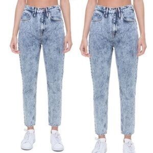 𝅺JUICY Couture black label acid wash girlfriend ankle jeans